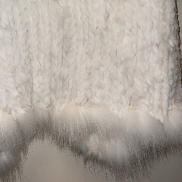 Belle Fare Vintage rabbit fox fur vest - Picture 10 of 11
